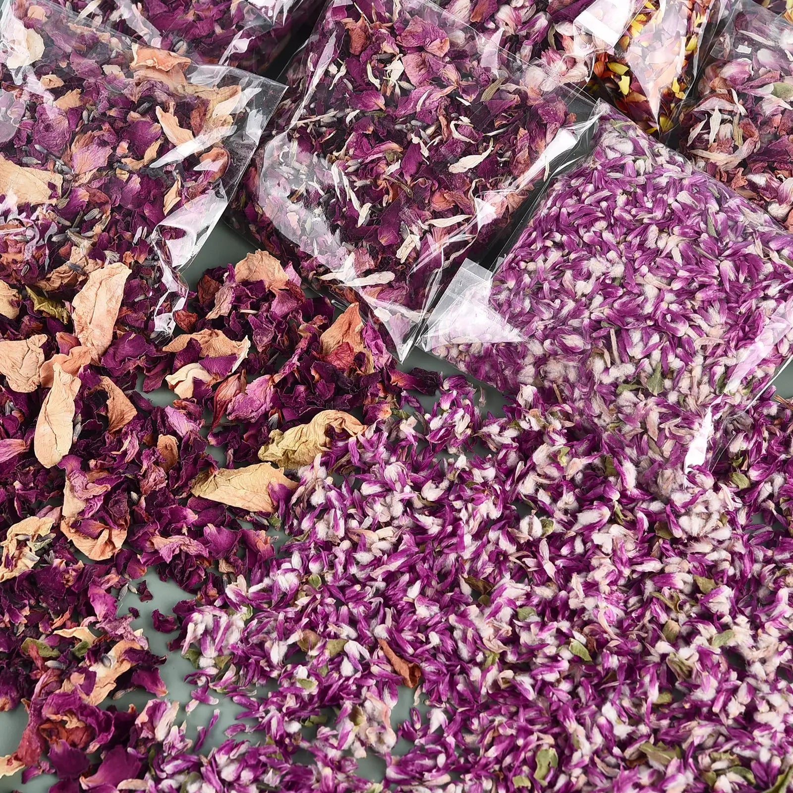 10g/Bag Natural Dried Flower Petals For Wedding Confetti Floral Bridal Shower Birthday Party Decor DIY Scented Candle Material