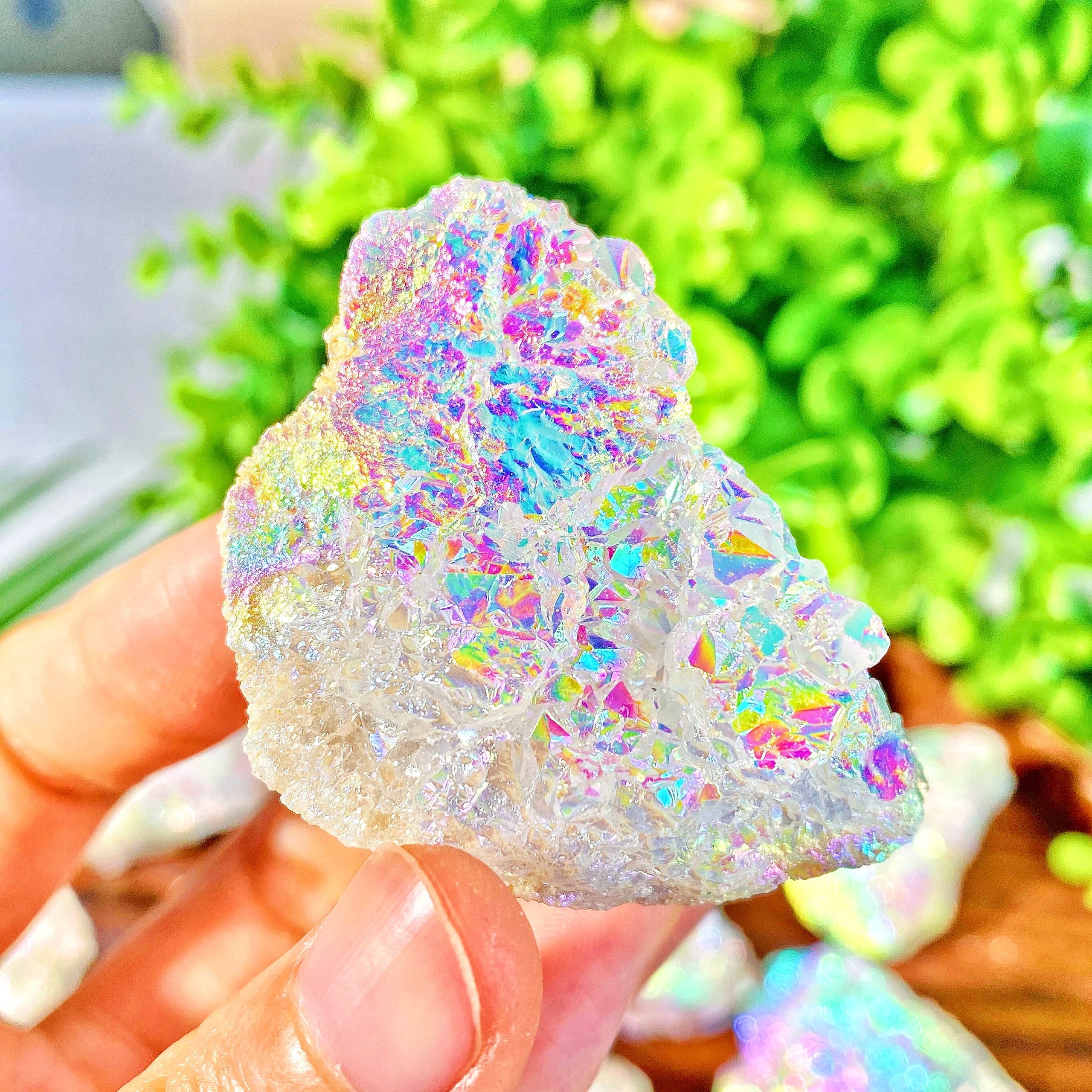 1PC High Quality Random Aura White Agate Raw Stone Natural Crystal Raw Stone,Gemstone Jewelry,Glitter, Healing crystal, Birthday