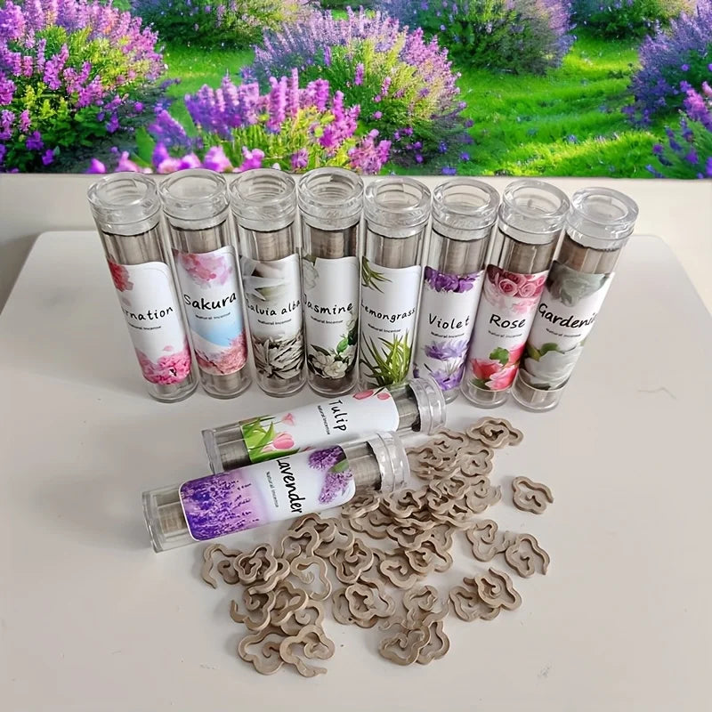 40 Wooden Aromatherapy Incense Sticks, Lavender Fragrance, Suitable for Yoga, Meditation, Home, Hotel, Spa, Office Air Purification, Relaxation, Decompression, Holiday Gift - Without Feathers, Suitable for Christmas, Halloween, Easter, Guangming Festiv...