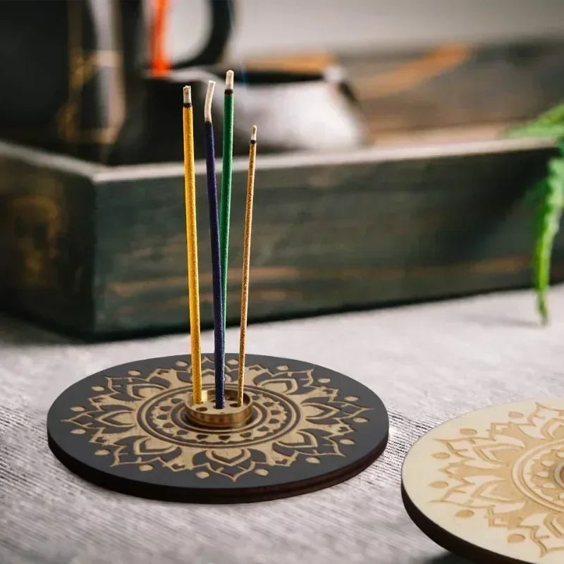 Incense Stick Holder Wood Burner Incense Holder for Living Room Yoga Room Tea Study Room Fragrance Accessories Home Decor