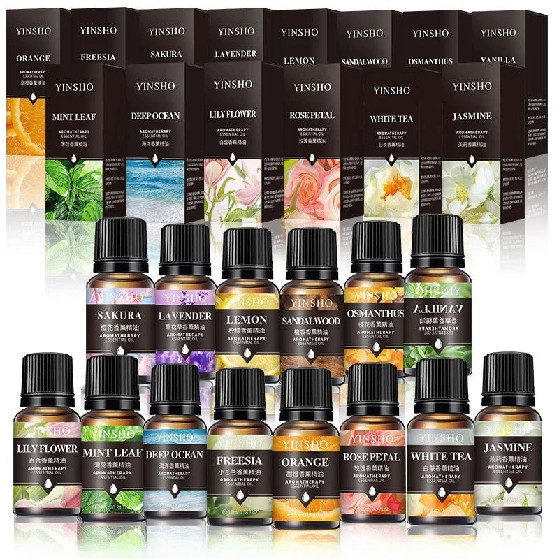 10ml Essential Oils For Humidifier Aromatic Diffuser Lavender Sakura Rose Coffee Sandalwood Lemon Fragrance Oil Making Candles