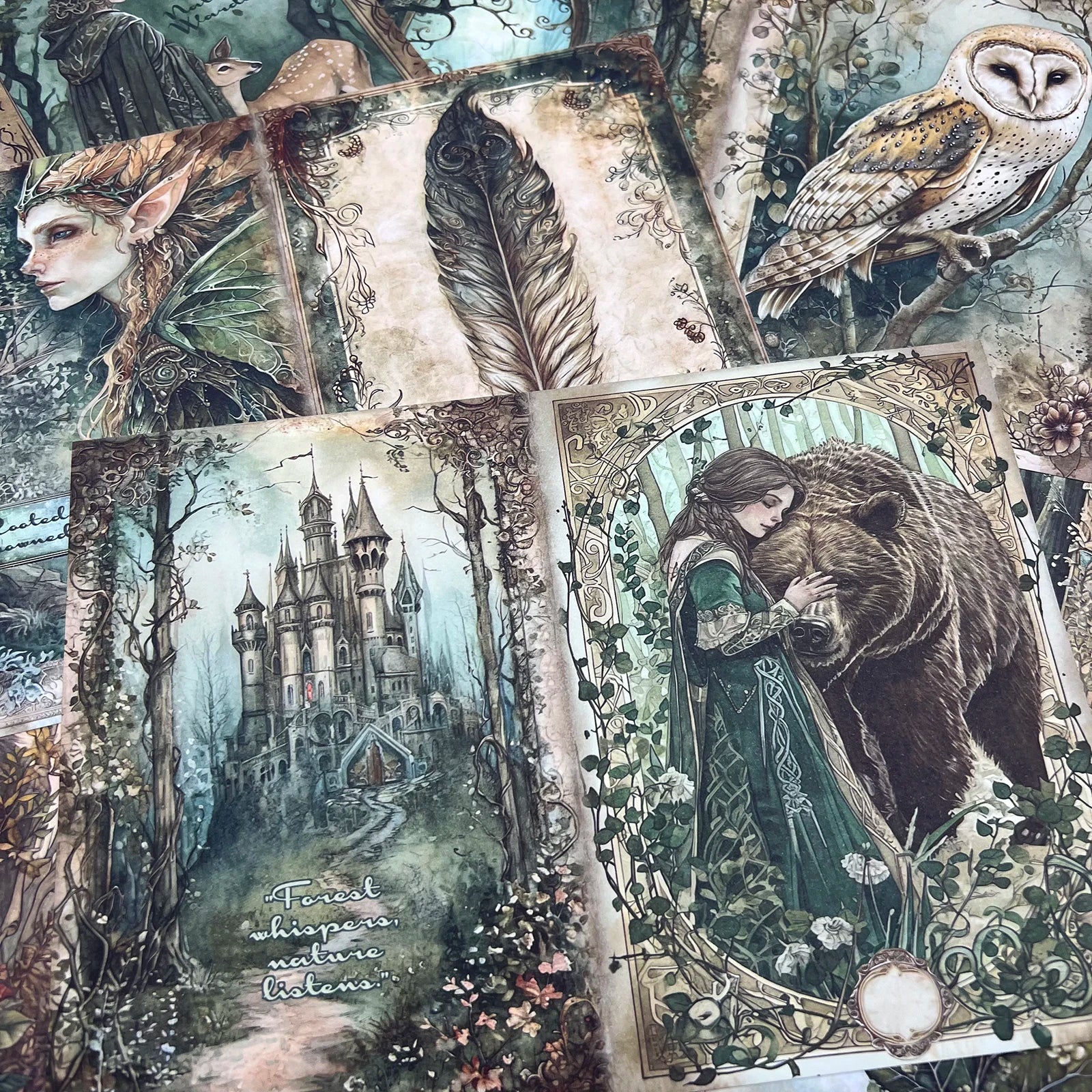 Viguscraft 16Sheets A5 Size The Witch Of The Dark Woods Junk Diary Magazine Scrapbooking