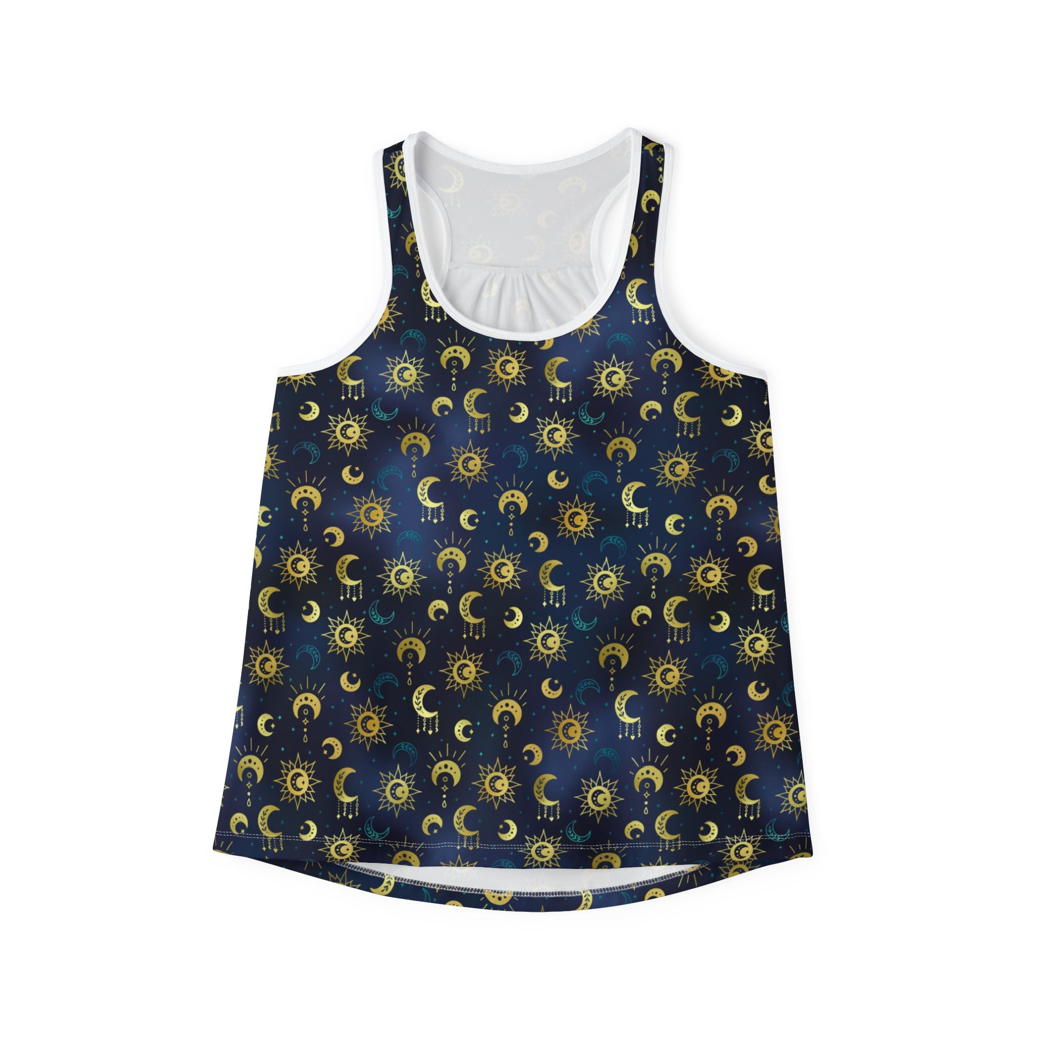 Tank top in celestial pattern