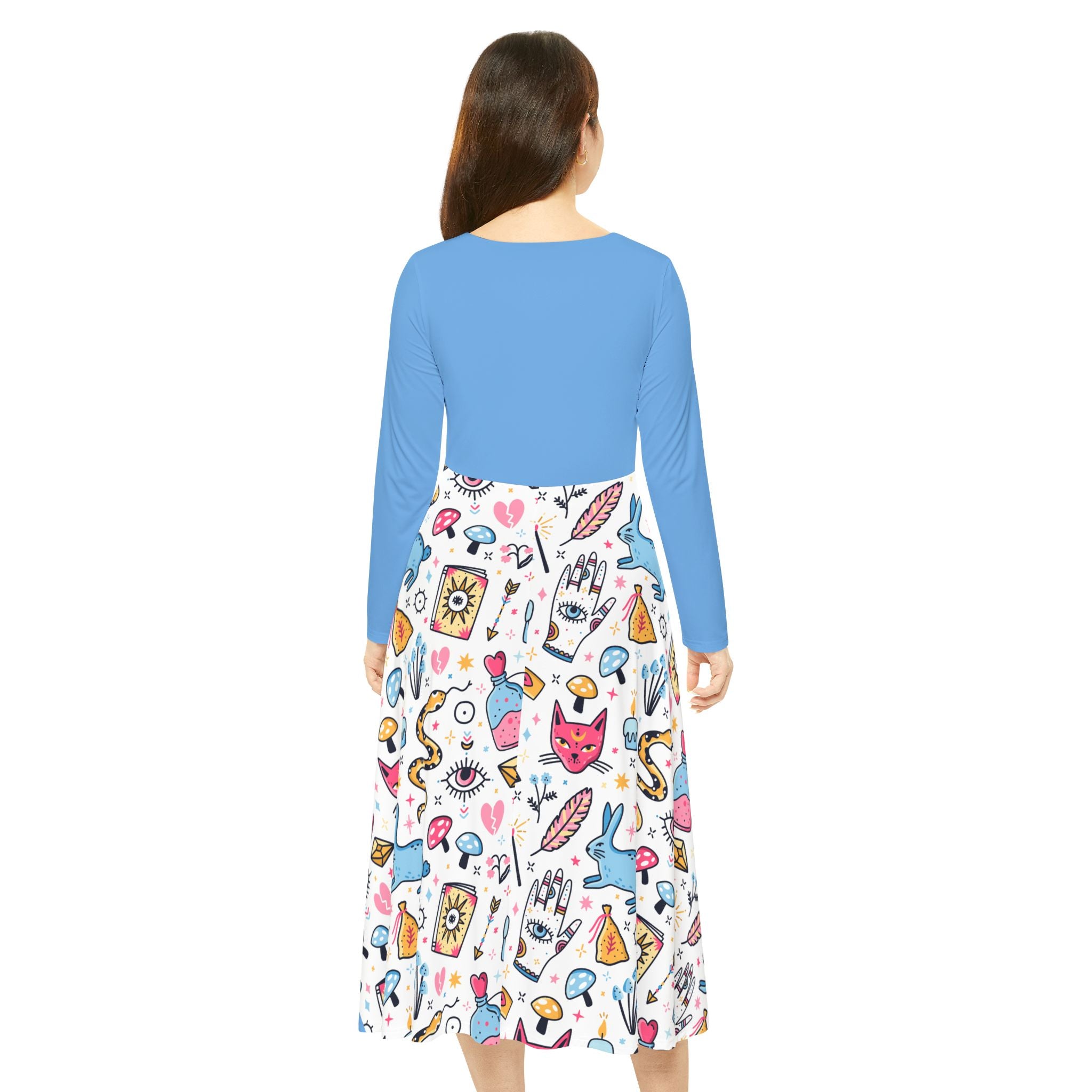 Bunny Magic Dress — Women's Long Sleeve Dress