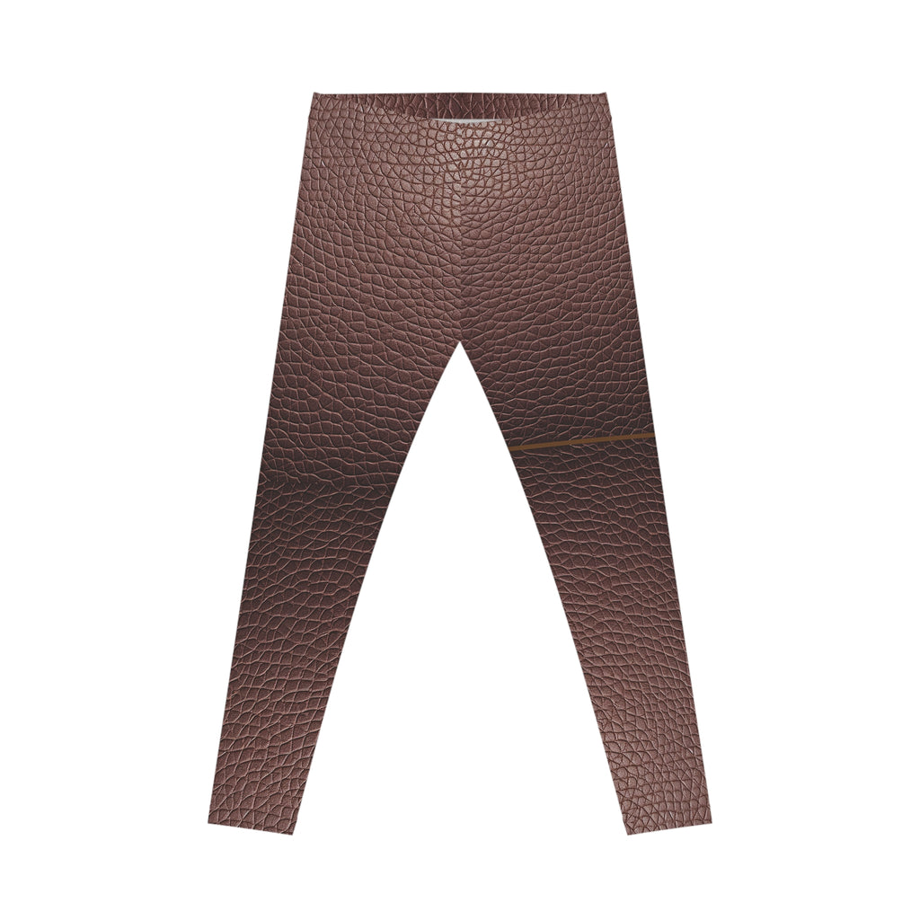 Faux leather leggings  on a white background