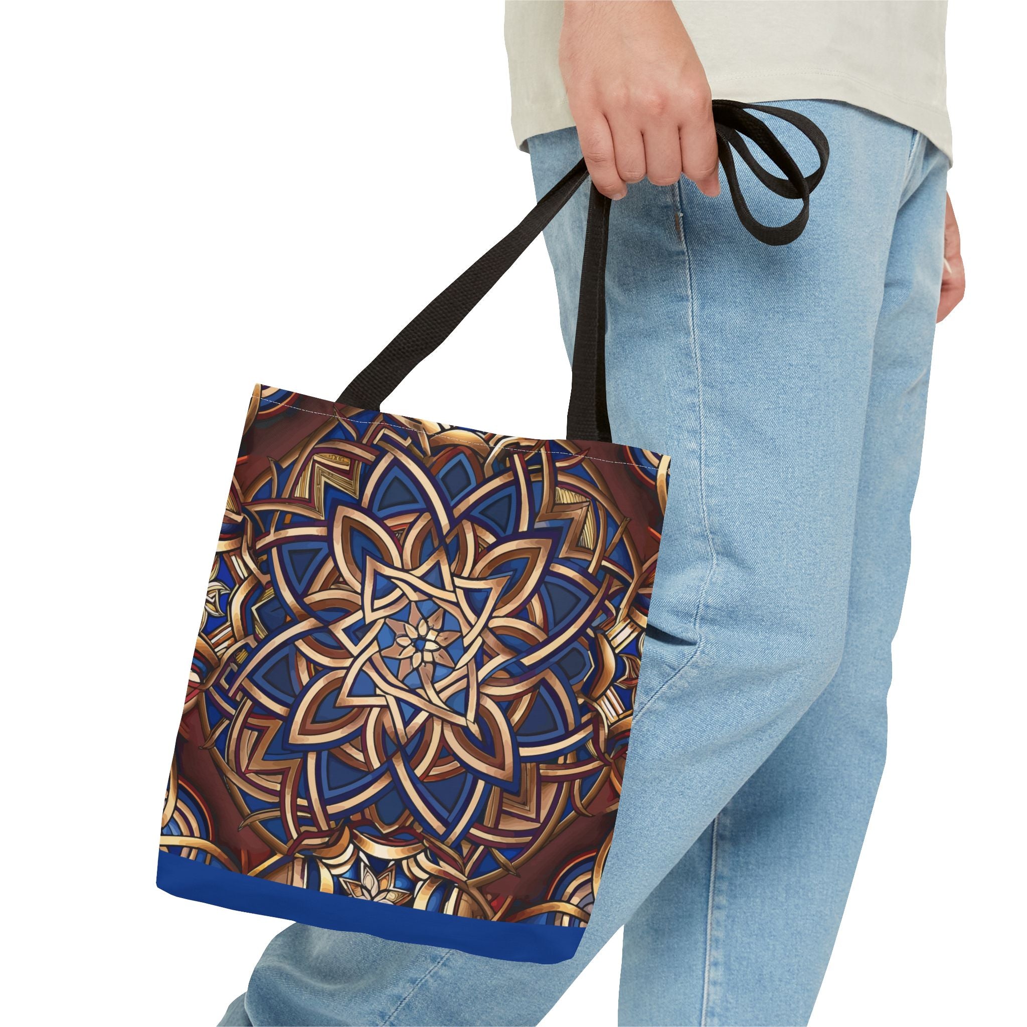 Celtic Knot Pattern Tote Bag — Celtic Geometric Tote