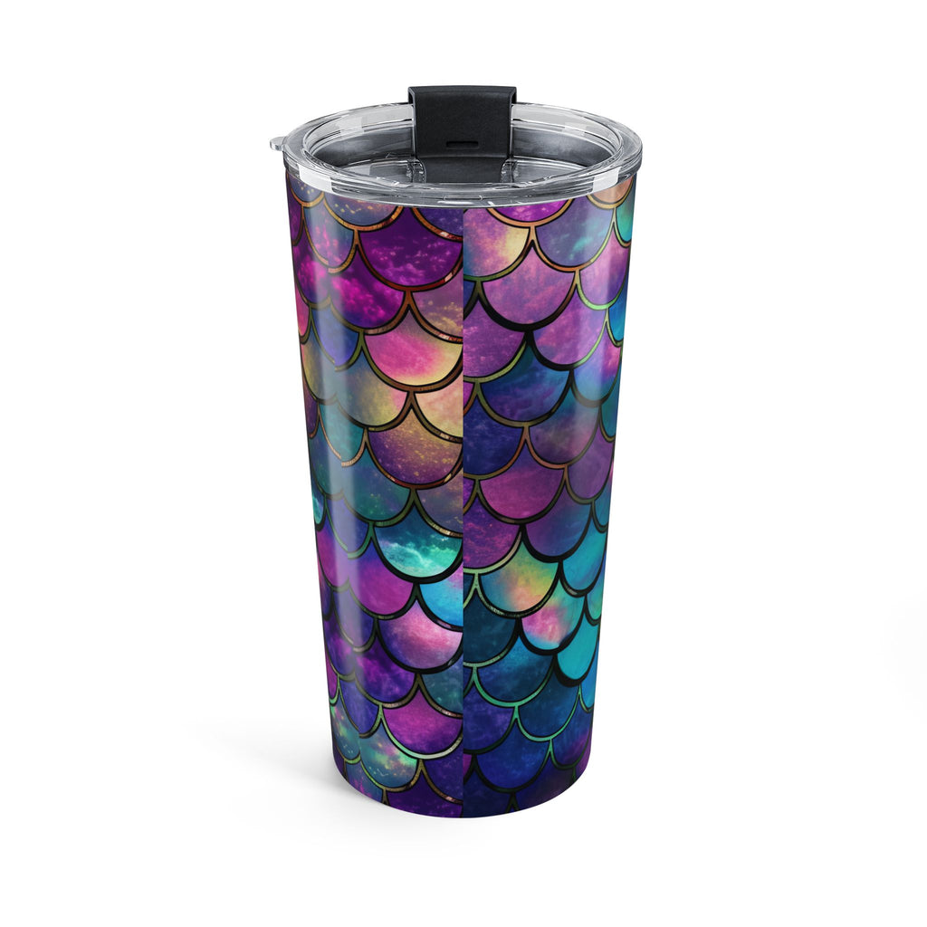 20oz Mermaid Scale Tumbler — Iridescent Galaxy Water Cup