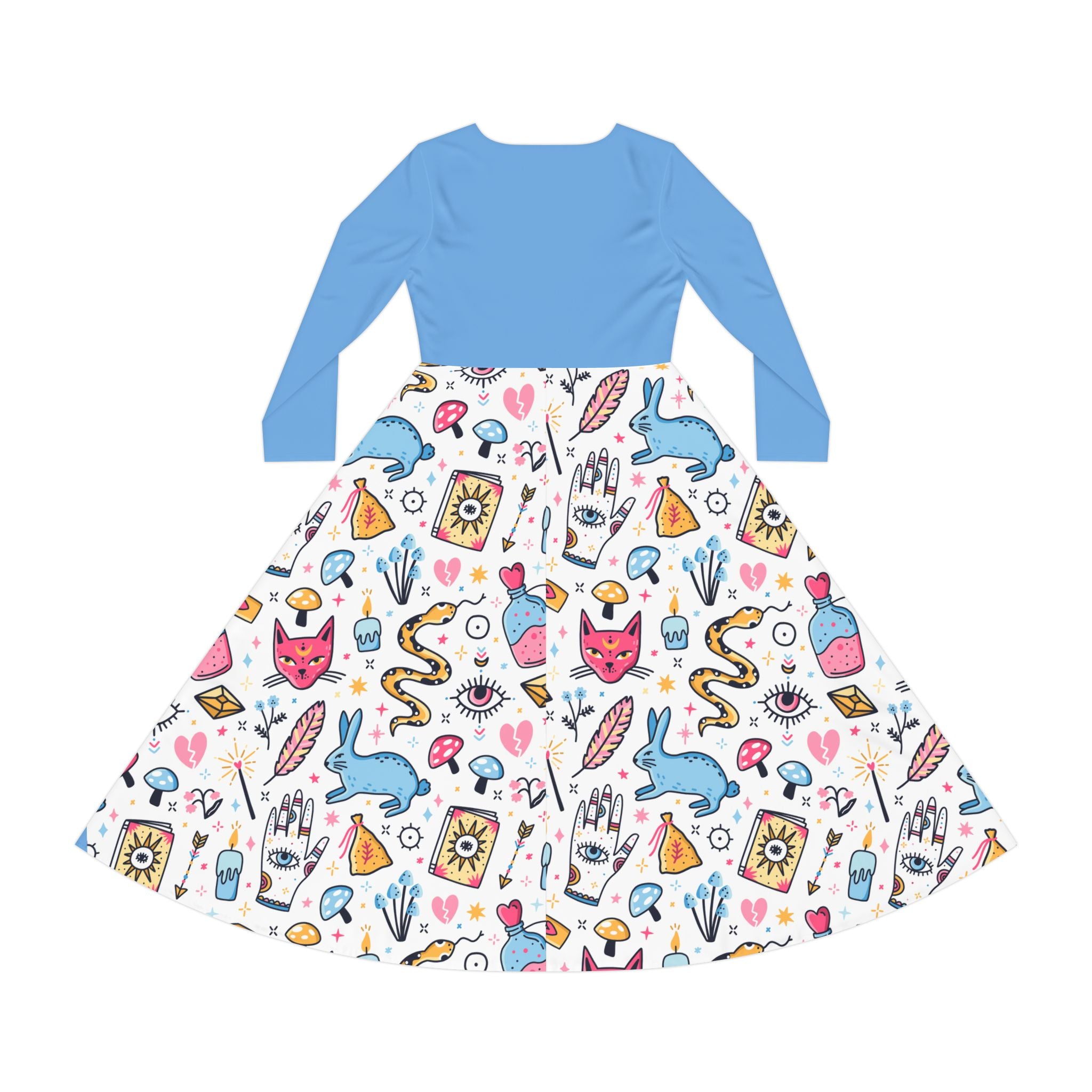 Bunny Magic Dress — Women's Long Sleeve Dress