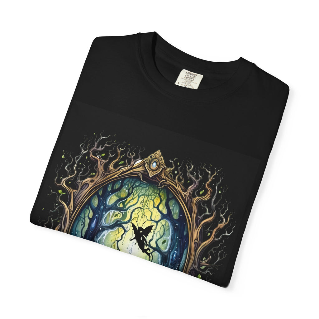 Moonlit Forest Fairy T-Shirt — Enchanted Night Sky Woodland Tee