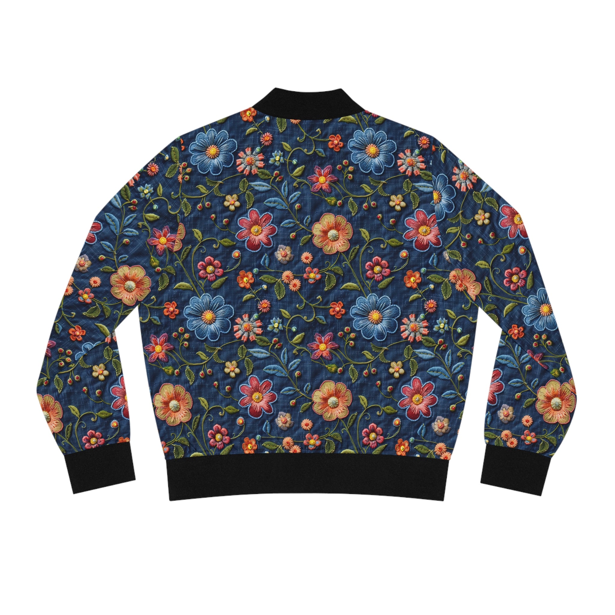 Floral patterned jacket on a white background