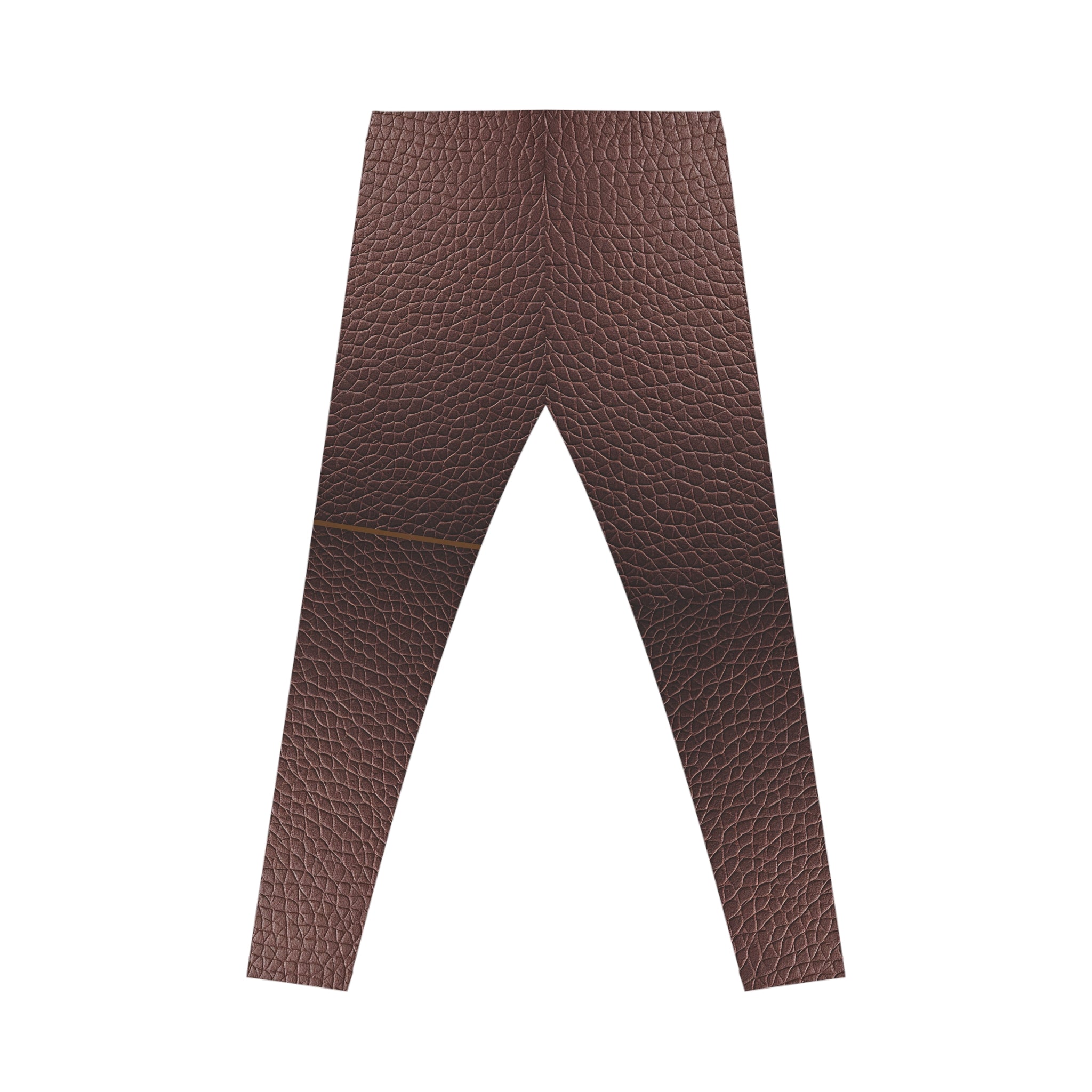 Faux leather leggings  on a white background